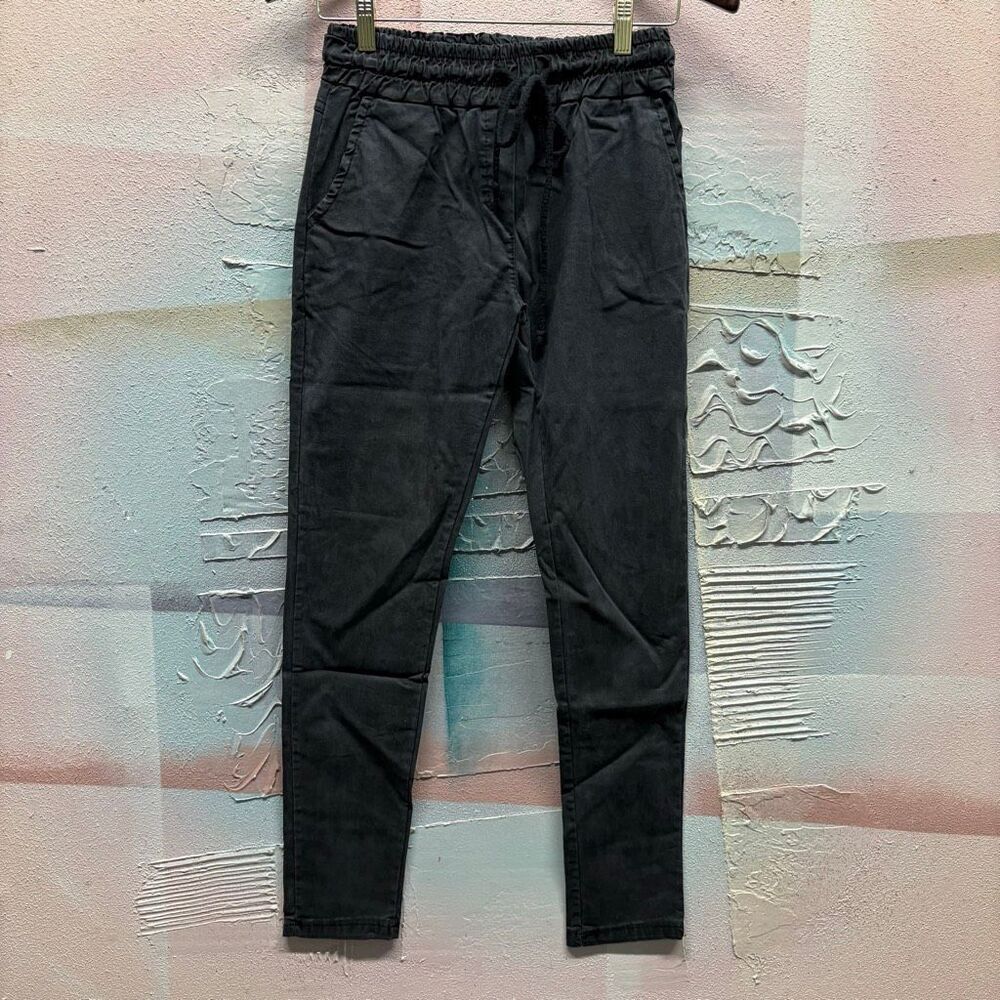 Milio Milano S Black Jogger Dress Pants Retro Luxury Preppy Boho Skater Grunge